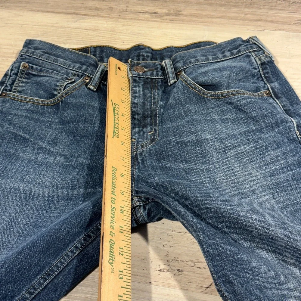 Levis 527 Jeans Mens 32x30 (31x25) Blue Low Boot Cut Denim Medium Wash